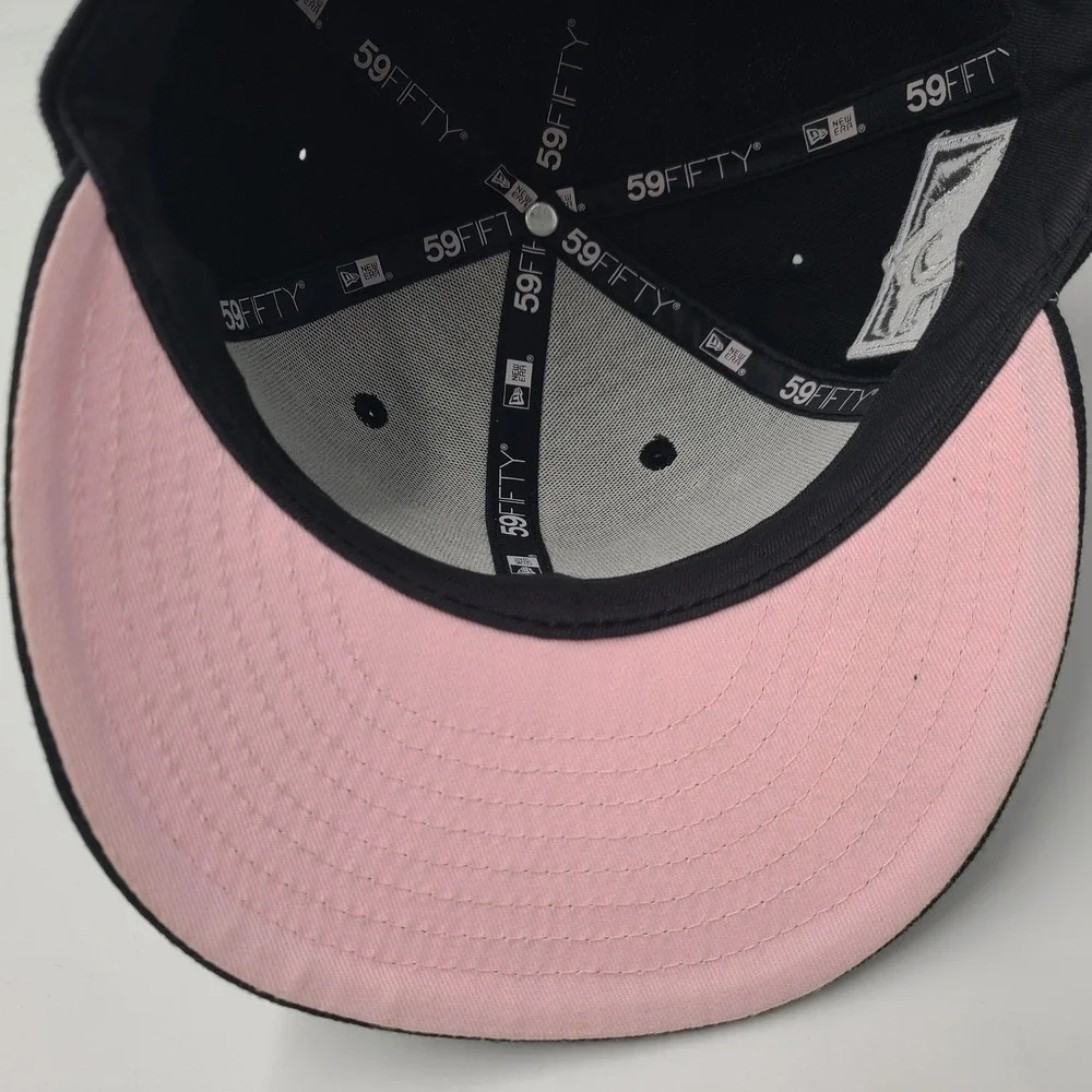 Colorado Rockies Hat Fitted 7 1/8 New Era 59Fifty Black 25th Anniversary Patch‎
